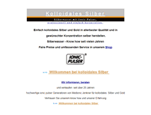 Tablet Screenshot of kolloidales-silber.de