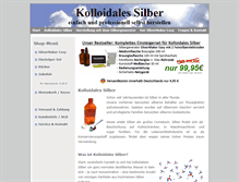 Tablet Screenshot of kolloidales-silber.at