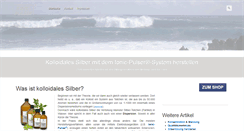 Desktop Screenshot of kolloidales-silber.org